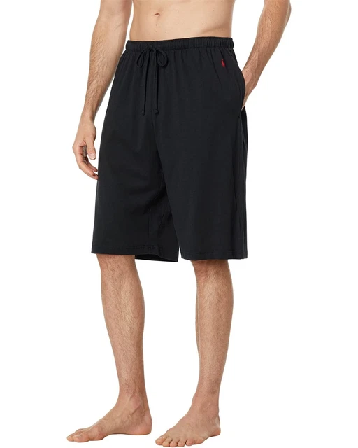 Polo Ralph Lauren Men's Lightweight Jersey Pajama Shorts in Polo Black-Medium