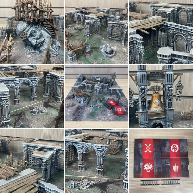 Décor De Bâtiment Imprimé 3D Pour Figurines 28/32mm – Warhammer, AoS, SdA