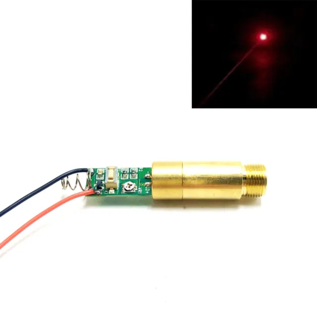 650nm 100mW 3.0-3.7V Red Laser Point Diode Module with Driver and Brass Host