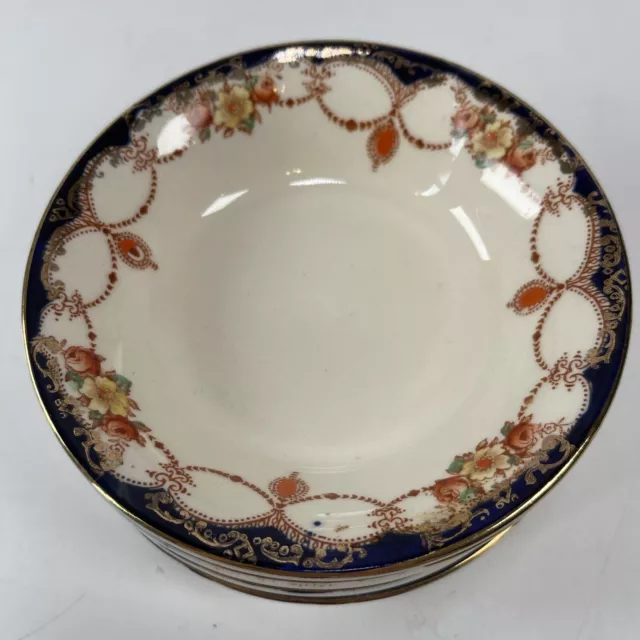 Myott Son & Co. Staffordshire Set of 8 Round 5" Round Bowls Rosemary Pattern