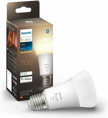 Philips Hue White LED Smart, con Bluetooth, E27, 9.5W, Dimmerabile, 1100 Lumen,