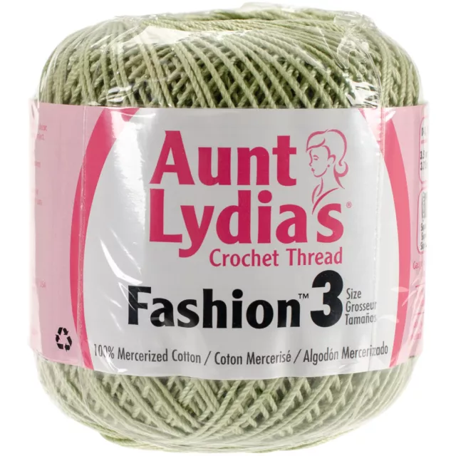 Aunt Lydia's Fashion Crochet Thread Size 3-Lime, 182-264