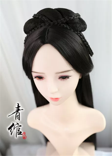 Hanfu Prop Girl Gift  Chinese Ancient Custom Hair Wig Traditional Hairpiece