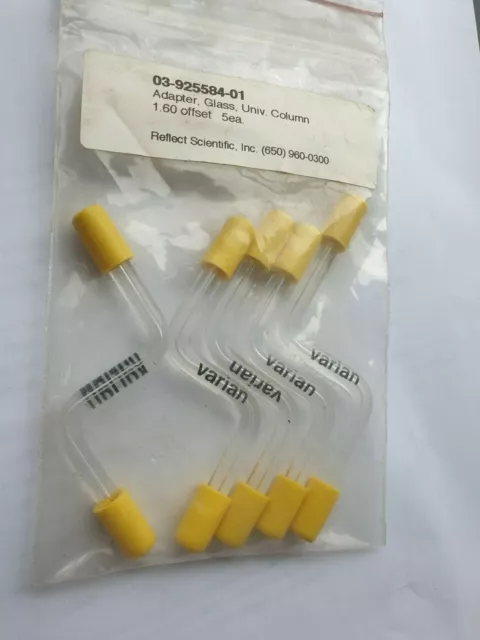 Varian 03-925584-01 392558401 Adapter Glass Univ Column 1.60 Offset 5/Pk (R4S10.