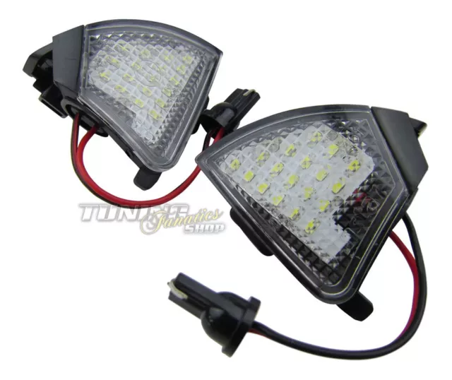 2x Spiegel Außenspiegel LED SMD Umfeldbeleuchtung Leuchte SET für VW Seat Skoda