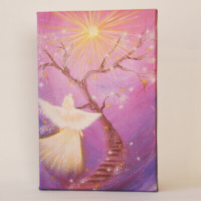 Engel Kunstfoto "Der Baum der die Sterne macht" Bild in Pink Lila Baum Modern 