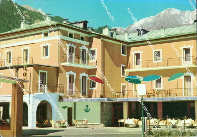 cg511 cartolina predazzo hotel ancora provincia di trento trentino