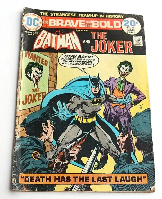 Brave and the Bold # 111 Batman & Joker cover/story, Jim Aparo cover/art OK