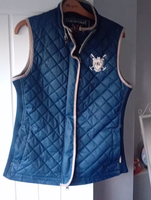 Horseware Ireland Navy Quilted Gilet Size 12