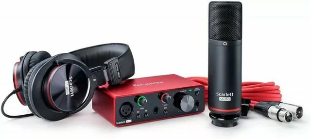 Focusrite Scarlett3 Solo Studio Kit Complet Enregistrement Neuf