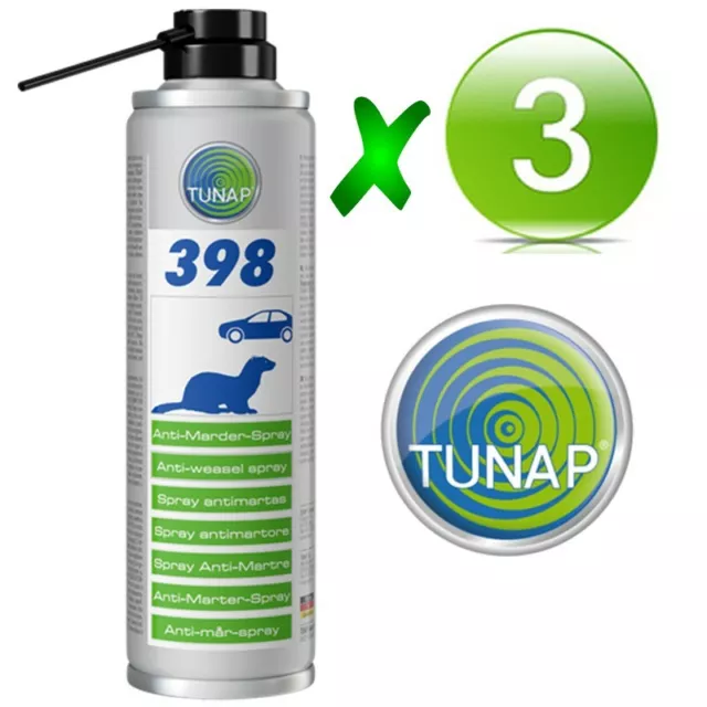 3X Tunap 398 Protezione Repellente Anti Roditore Morsi Adesivo Resistente All'ac