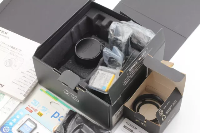 【MINT /HOOD】 Fuji Fujifilm X-10 Black X Series Black Digital Camera 12.0MP Japan