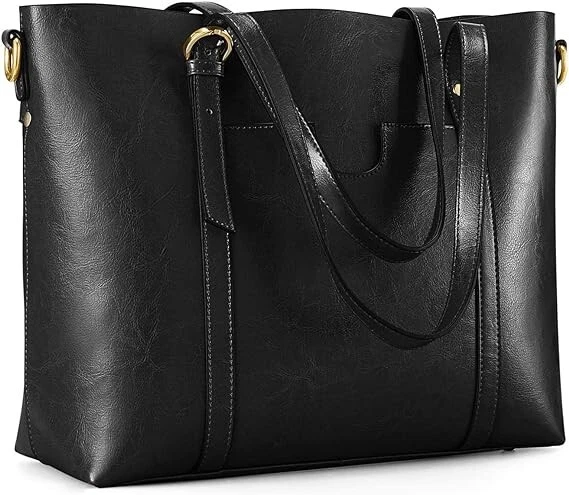 Kattee vintage genuine discount leather tote bag