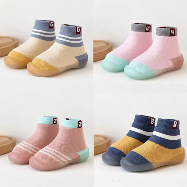 Baby Girl Boys Toddlers Non-slip Slippers Socks Shoes Warm Slippers Winter Size