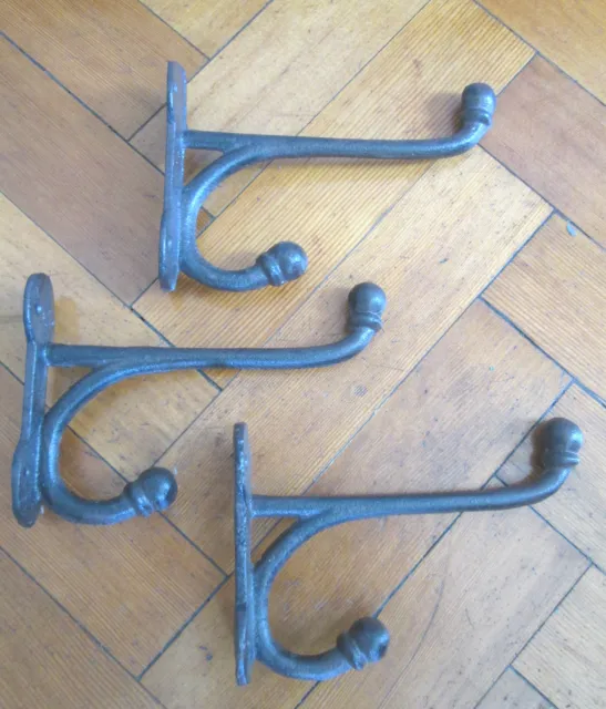 Vintage wall hooks set of 3