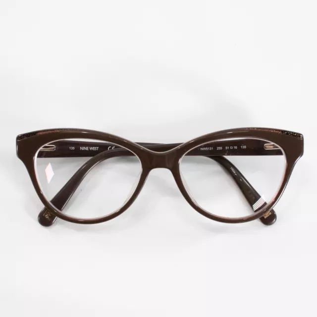 Nine West NW5131 255 Brown with Glitter Eyeglasses 51 16 135 Womens Frames