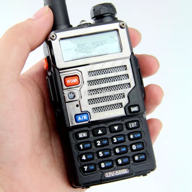 Baofeng 5RB walkie talkie doppia banda tastiera polizia ricevitore scanner radio fuoco