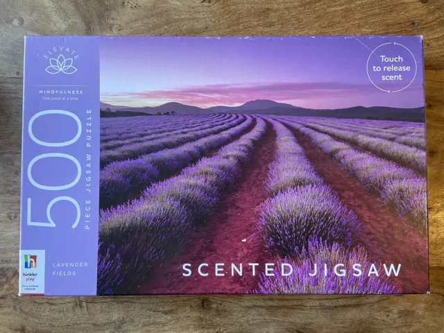 Hinkler Play Scented 500 Piece Jigsaw Puzzle - Lavender Field - Brand New