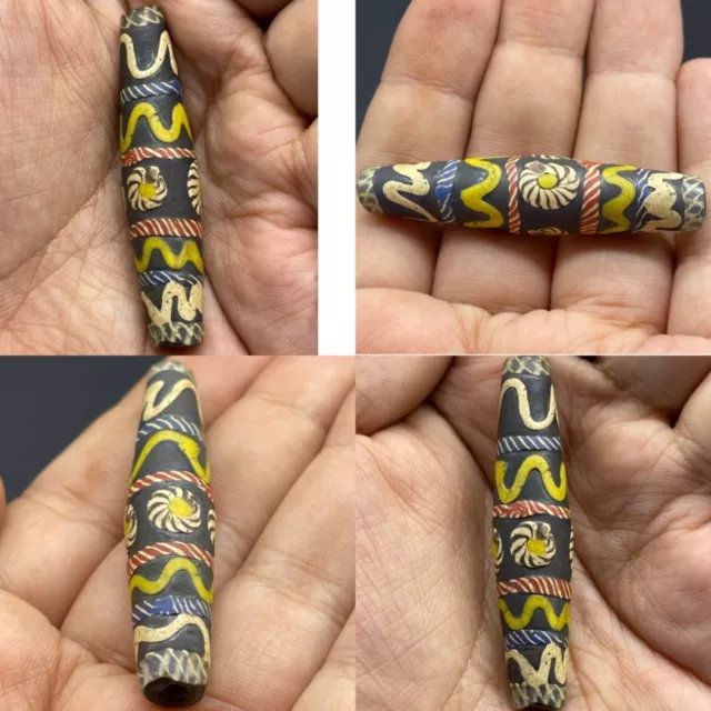 Wonderful Old Ancient Antique Romans Mosaic Glass Bead
