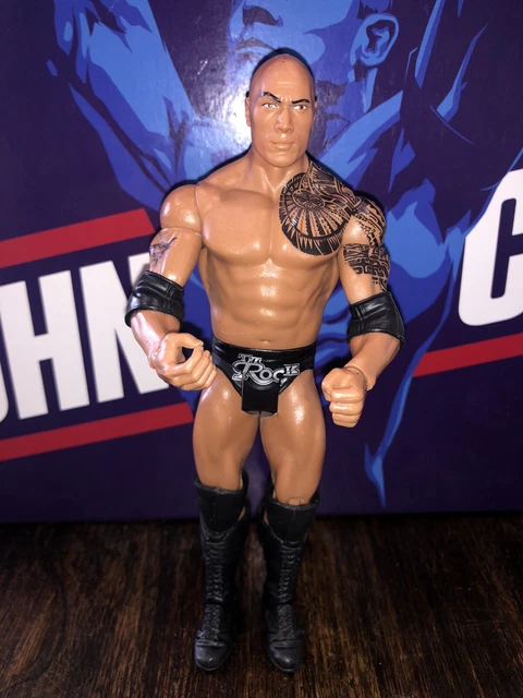 WWE MATTEL BASIC Dwayne The Rock Johnson Wrestling Figure £6.99 ...