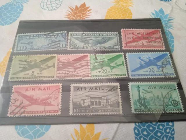 Timbres Us Airmail