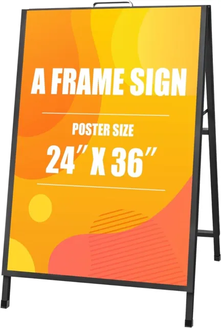 Double Sided A-Frame Sign 60x90cm Sidewalk Plastic Poster Board Outdoor Display