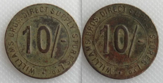 Collectable Williams Bros. Direct Supply Stores Ltd Token