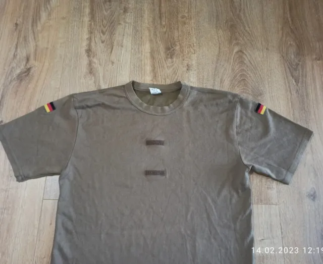 German Army Combat T-Shirt Desert Bundeswehr Uniform Military Cotton