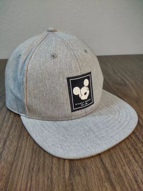 Gorra Mickey Mouse Snapback Sombrero Est 1928 Gris Denim Walt Disney