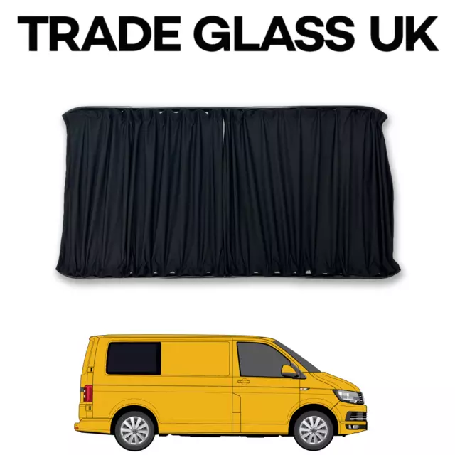 VW T5 / T5.1 / T6 SWB Blackout Curtains - Rear Quarter Driver Side