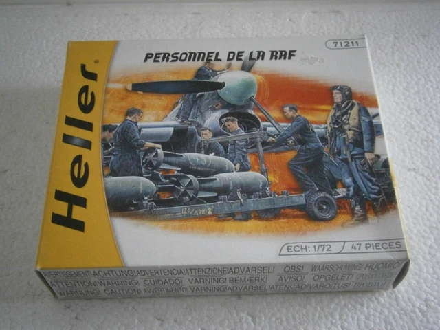 Figurines HELLER 1/72 - Personnel U.S.A.A.F. 46 Pièces - Neuf Pour Maquettistes