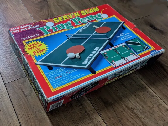 Serv'n Slam Tischtennis - 2 Fuß - Hilco Corporation - Vintage - komplett & sehr guter Zustand