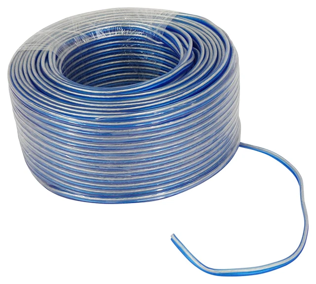 Blue 16G250 OFC 16 Gauge 250 Foot 100% Copper Speaker Wire Car Audio