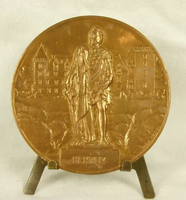 Medalla Castillo De Pau Béarn Lugar De Nacimiento De Henri IV Por R Benard Medal