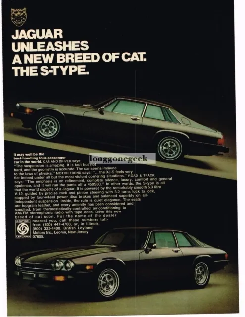 1976 Jaguar XJS Brown 2-door Coupe Vintage Ad