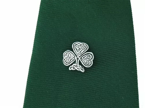 Celtic Shamrock Tie tack/hat-pin