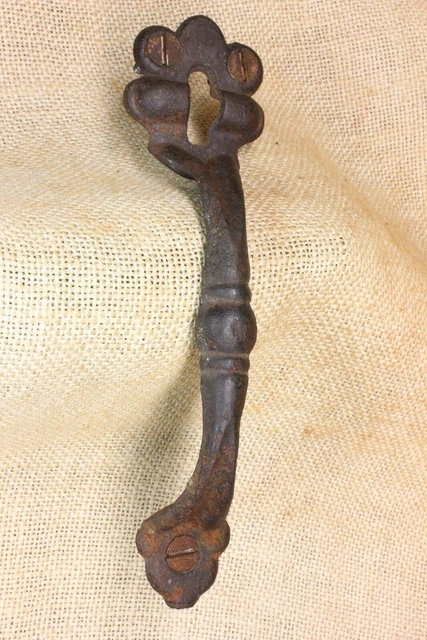 Old Thumb Latch Door Attic Handle Screen Drop Cottage Vintage Rustic Iron 7 1/4"