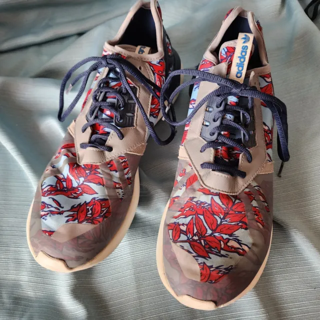 Adidas Men's Tubular Runner Red Seaweed Camo Sneaker Size 12
