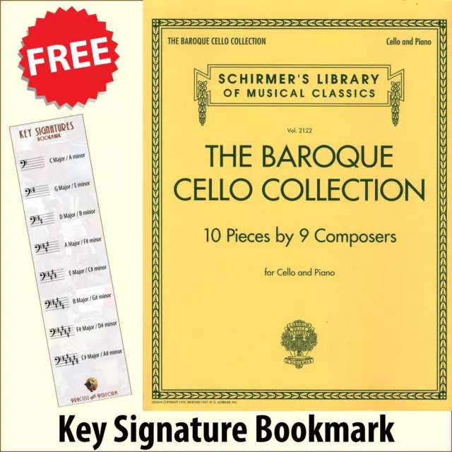 The Baroque Cello Collection Music Book + FREE Key Signature Bookmark