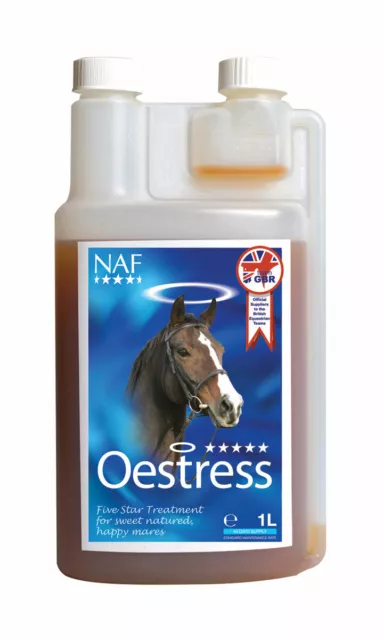 Naf Oestress Liquid Moody Mare Calming Supplement - 1ltr - FREE UK Shipping