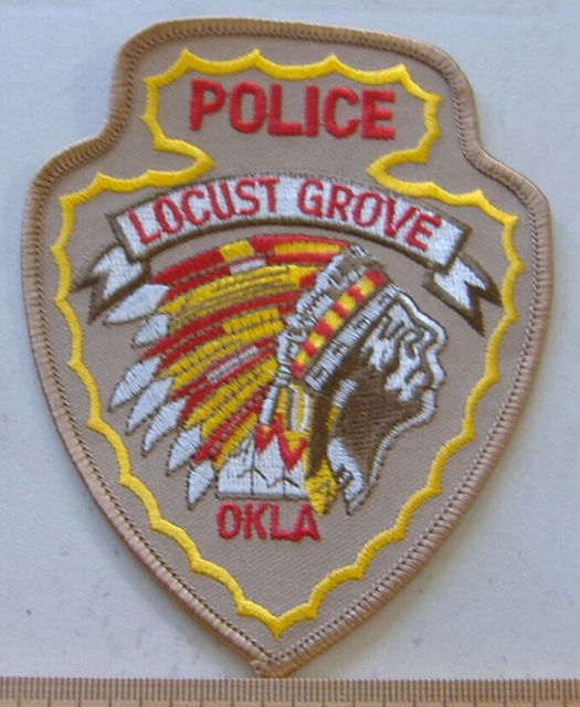 LOCUST GROVE Oklahoma Police Dept Fabric Patch 7.95 PicClick