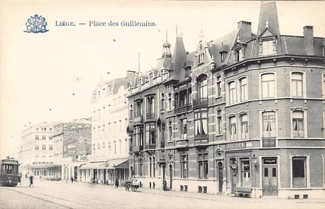 Belgique - LIÈGE - Place des Guillemins - Tramway 80 - Café de la Gare