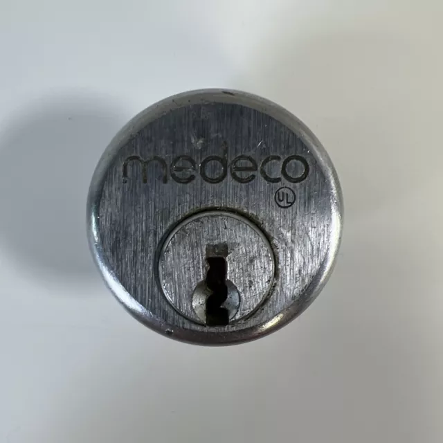 Medeco Brand 5 pin Mortise Cylinder Adam’s Rite Cam, No Key, Used