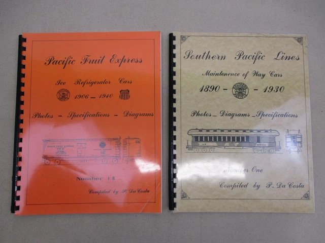 Lot of 2 Books, Southern Pacific Maintenance of Way Cars & Pacific Fruit Express