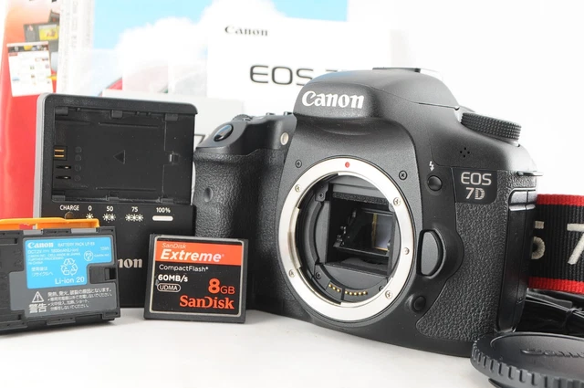 [Near Mint] Canon EOS 7D 18.0MP Digital SLR Camera Black 44791clicks #0701