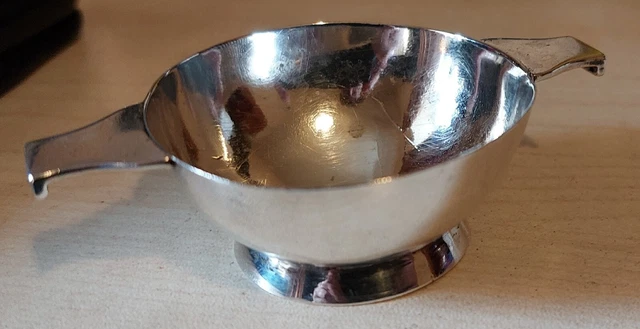 Raro assaggiatore di vini coloniali argento indiano di Hamilton & Co Calcutta circa 1900