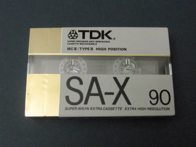 TDK SA-X 90 N IEC II / Type II audiocassetta TAPE SEALED NOS - NUOVO IMBALLO ORIGINALE (1)