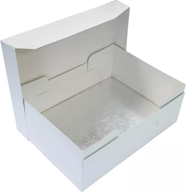 12'' x 9'' Cake Board & White Cake Box Combo 304mm x 228mm Single Pack