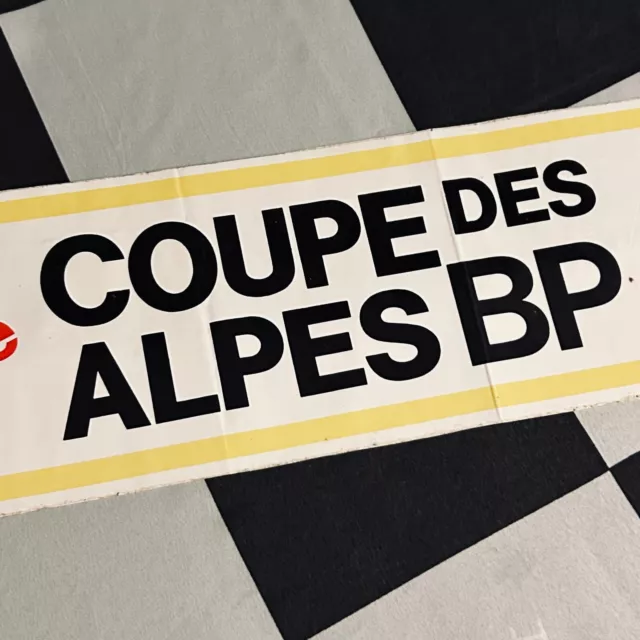 1971 Coupe Des Alpes Bp Rally Original Sehr Grosse Event Aufkleber Alpine 2