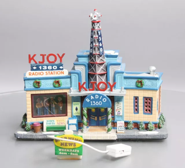 Lemax 85714 Signature Collection "KJOY Radio Station" EX